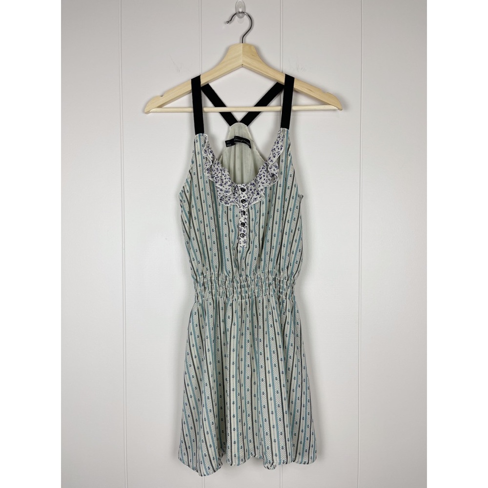 Patterson J. Kincaid | Floral Striped Mini Dress